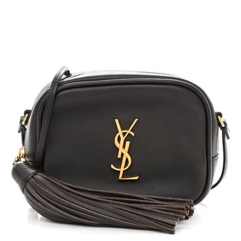 SAINT LAURENT Nappa Monogram Blogger Bag Dark Grey